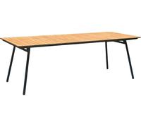 Cleveland table de jardin teck, noir.