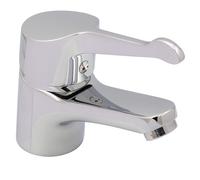 Clever Araya Mercia QT Mitigeur monocommande pour lavabo Chromé en laiton massif Finition polie durable