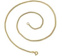 Clever Bijoux d'or Collier Gourmette Longueur 50 cm, Largeur 1,6 mm, écartement Stable Maillons, Brillant 333 Or 8 cts dans Un étui