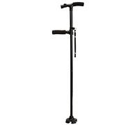 Clever Cane, Canne de marche avec double poignée - réglable de 86 à 96 cm de haut, pliable, charge maximale 105 kg