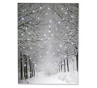 Clever Creations Poster lumineux sur toile avec éclairage LED lumineux - 40 x 29,8 cm - Taille parfaite pour la maison, le salon, le bureau ou la salle de classe - Alimenté par piles
