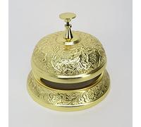 Clever-Deko Cloche de réception élégante pour hôtel - En laiton