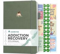 Clever Fox Addiction Recovery Journal - Carnet d'exercices de sobriété guidé pour l'alcool, les drogues, les jeux, l'alimentation et d'autres dépendances - Planificateur quotidien pour soutenir les