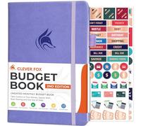 Clever Fox Budget Book 2.0 - Planificateur financier et carnet de suivi des dépenses, organiseur mensuel compact, 13,5 x 19 cm (lavande)