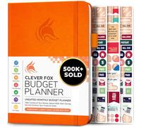 Clever Fox Budget Planner - Cahier des dépenses. Journal de budgétisation mensuel, planificateur financier et livre de comptes pour prendre le contrôle de votre argent. Non daté (Orange, A5)