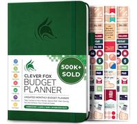 Clever Fox Budget Planner - Cahier des dépenses. Journal de budgétisation mensuel, planificateur financier et livre de comptes pour prendre le contrôle de votre argent. Non daté (Mousse verte, A5)