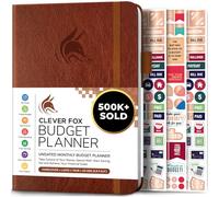 Clever Fox Budget Planner - Cahier des dépenses. Journal de budgétisation mensuel, planificateur financier et livre de comptes pour prendre le contrôle de votre argent. Non daté (Brun, A5)