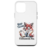 Clever Fox Diagnosing Keep Talking Humour Coque pour iPhone 12 Mini