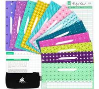 Clever Fox Enveloppes de Caisse Système Budgétaire - Enveloppes d'Argent Budget Epargne, 12 Couleurs, Résistant à la Déchirure et à l'Eau, Pochette de Transport 12 Feuilles de Budget Suivi Dépenses