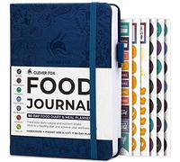 Clever Fox Journal alimentaire format de poche - Journal alimentaire quotidien, suivi des repas et planificateur pour porte-monnaie, journal de calories et de nutrition, pour coller à une alimentation
