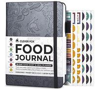 Clever Fox Journal alimentaire format de poche - Journal alimentaire quotidien, suivi des repas et planificateur pour porte-monnaie, journal de calories et de nutrition, pour coller à une alimentation