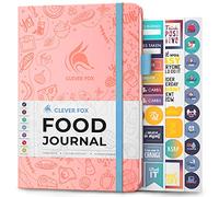 Clever Fox Journal Alimentaire - Journal Repas, Planificateur de Menus, Suivi Calories, Nutriments, Régime Sain et Perte de Poids. Non Daté - Commencez à Tout Moment, Taille A5 - Rose Clair
