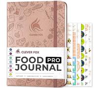 Clever Fox Journal alimentaire Pro - Planificateur de régime et de bien-être pour homme et femme, journal de perte de poids avec suivi des calories, journal alimentaire pour suivre les repas,