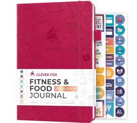 Clever Fox Journal de fitness et d'alimentation (Fuchsia, A5 (14,5 x 21 cm)