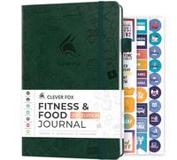 Clever Fox Journal de fitness et d'alimentation (vert forêt, A5 (14,5 x 21 cm)