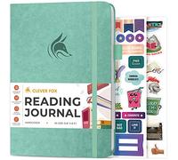 Clever Fox Journal de lecture - Journal de critique de livre guidé avec suivi de lecture - Accessoires de livre cadeau pour amateurs de lecture - Journal de suivi de livre pour enfants et adultes -