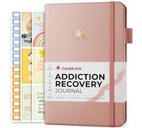 Clever Fox Journal de récupération de la toxicomanie - Planificateur de traitement de la toxicomanie et carnet d'exercices - Journal quotidien de sobriété pour progrès de récupération, A5 (or rose)