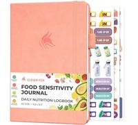 Clever Fox Journal de sensibilité alimentaire - Journal quotidien d'intolérance et de symptômes pour IBS, diabétiques, faible fodmap et régime d'élimination - Tracker de santé (rose pêche)
