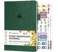 Clever Fox Journal de sensibilité alimentaire - Journal quotidien d'intolérance et de symptômes pour IBS, diabétiques, faible fodmap, régime d'élimination - Tracker de santé (vert forêt)