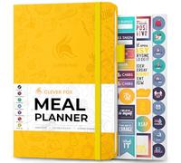 Clever Fox Planificateur de repas hebdomadaire et quotidien avec listes de courses et d'épicerie pour planification des menus, alimentation saine et suivi de la perte de poids, dure 1 an, non daté, A5