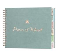 Clever Fox Planificateur de tranquillité d'esprit - Organiseur guidé de fin de vie, carnet de notes personnel et dossier d'urgence pour informations importantes (Blue Surf)