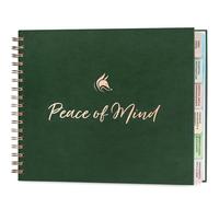 Clever Fox Planificateur de tranquillité d'esprit - Organiseur guidé de fin de vie, carnet de notes personnel et dossier d'urgence pour informations importantes (vert foncé)