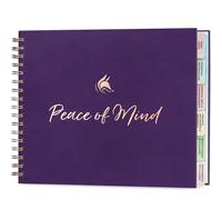 Clever Fox Planificateur de tranquillité d'esprit - Organiseur guidé de fin de vie, carnet de notes personnel et dossier d'urgence pour informations importantes (violet)