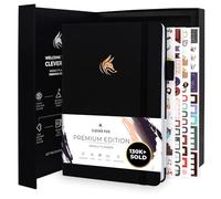 Clever Fox Planificateur Edition Premium - Agenda Hebdomadaire et Mensuel - Augmenter la Productivité et Atteindre vos Objectifs - Organiseur - Non Daté, A5, Dure 1 An - Noir