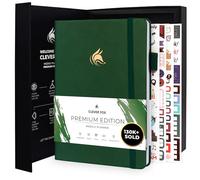 Clever Fox Planificateur Edition Premium - Agenda Hebdomadaire et Mensuel - Augmenter la Productivité et Atteindre vos Objectifs - Organiseur - Non Daté, A5, Dure 1 An - Vert Forêt