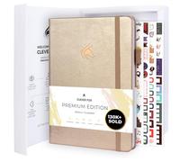 Clever Fox Planificateur Edition Premium - Agenda Hebdomadaire et Mensuel - Augmenter la Productivité et Atteindre vos Objectifs - Organiseur - Non Daté, A5, Dure 1 An - Perle