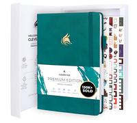Clever Fox Planificateur Edition Premium - Agenda Hebdomadaire et Mensuel - Augmenter la Productivité et Atteindre vos Objectifs - Organiseur - Non Daté, A5, Dure 1 An - Sarcelle
