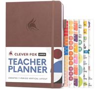 Clever Fox Planificateur pour enseignant - Planificateur année scolaire avec calendriers et plans de cours - Livre de planification pour enseignant pour salle de classe et école à domicile - Non daté,
