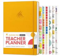 Clever Fox Planificateur pour enseignant - Planificateur d'année scolaire avec calendriers et plans de cours - Livre de planification pour enseignant pour salle de t école à domicile - Non
