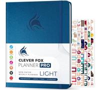 Clever Fox Planner PRO Light Planificateur de vie hebdomadaire et mensuel pour augmenter la productivité, gérer le temps et atteindre vos objectifs, 21,6 x 27,9 cm (bleu mystique)