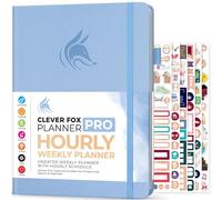 Clever Fox Planner Pro Planificateur de vie hebdomadaire et mensuel avec créneaux horaires, carnet de rendez-vous et organiseur quotidien pour augmenter la productivité, non daté, format A4,