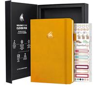 Clever Fox Ultimate Achiever's Goal Planner - Focus & Productivity - Journal de 90 jours - Planificateur quotidien, hebdomadaire, mensuel et bloc-notes horaire - Non daté, couverture rigide, format