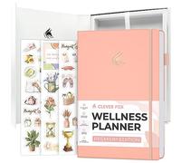 Clever Fox Wellness Planner Premium Journal de style de vie quotidien pour soutenir la santé, la nutrition et l'exercice - Journal de vie sain avec suivi des repas, des exercices et des habitudes -