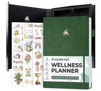 Clever Fox Wellness Planner Premium Journal de style de vie quotidien pour soutenir la santé, la nutrition et l'exercice - Journal de vie sain avec suivi des repas, des exercices et des habitudes -