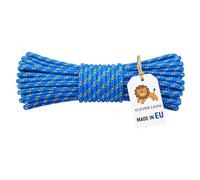 Clever Leon Corde Polypropylène 6 mm 30 m Tressée résistante UV et imperméable pour Camping Bateau Jardin Fixation bâche et Usage extérieur Multifonction Charge 360 kg