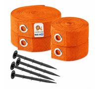 Clever Leon Lignes Terrain Volley 6x12 m Kit Marquage Terrain 25 mm avec 4 piquets Marquage Exterieur pour Volley Plage Badminton Tennis Accessoire Sport