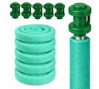 Clever Leon Mousse De Protection pour Trampoline pour 6 Poteaux 6 x 180 cm Kit Accessoires De Rechange Protection Poteaux Trampoline Universelle avec Embout Poteau Trampoline