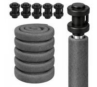 Clever Leon Mousse De Protection pour Trampoline pour 6 Poteaux 6 x 180 cm Kit Accessoires De Rechange Protection Poteaux Trampoline Universelle avec Embout Poteau Trampoline