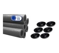 Clever Leon Mousse De Protection pour Trampoline pour 6 Poteaux De Trampoline Accessoires De Rechange 180 cm 6 pcs Gris