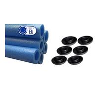 Clever Leon Mousse De Protection pour Trampoline pour 6 Poteaux De Trampoline Accessoires De Rechange 180 cm 6 pcs Bleu
