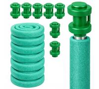 Clever Leon Mousse De Protection pour Trampoline pour 8 Poteaux 8 x 180 cm Kit Accessoires De Rechange Protection Poteaux Trampoline Universelle avec Embout Poteau Trampoline