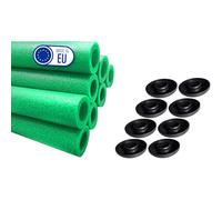 Clever Leon Mousse De Protection pour Trampoline pour 8 Poteaux De Trampoline Accessoires De Rechange 180 cm 8 pcs Vert