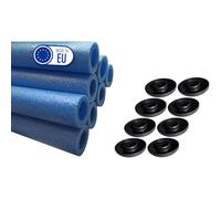 Clever Leon Mousse De Protection pour Trampoline pour 8 Poteaux De Trampoline Accessoires De Rechange 180 cm 8 pcs Bleu