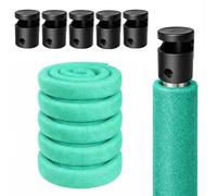 Clever Leon Protection poteaux Trampoline 180 cm Lot de 6 Mousse poteaux Trampoline Protection avec Embouts de Poteau Tubes Trampoline Accessoires sécurité Enfants Jardin