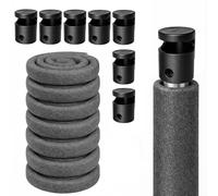 Clever Leon Protection poteaux Trampoline 180 cm Lot de 8 Mousse poteaux Trampoline Protection avec Embouts de Poteau Tubes Trampoline Accessoires sécurité Enfants Jardin