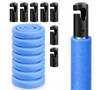 Clever Leon Protection poteaux Trampoline 180 cm Lot de 8 Mousse Protection poteaux et 8 Supports Filet avec Anneau kit pièces détachées Trampoline sécurité Enfants Jardin